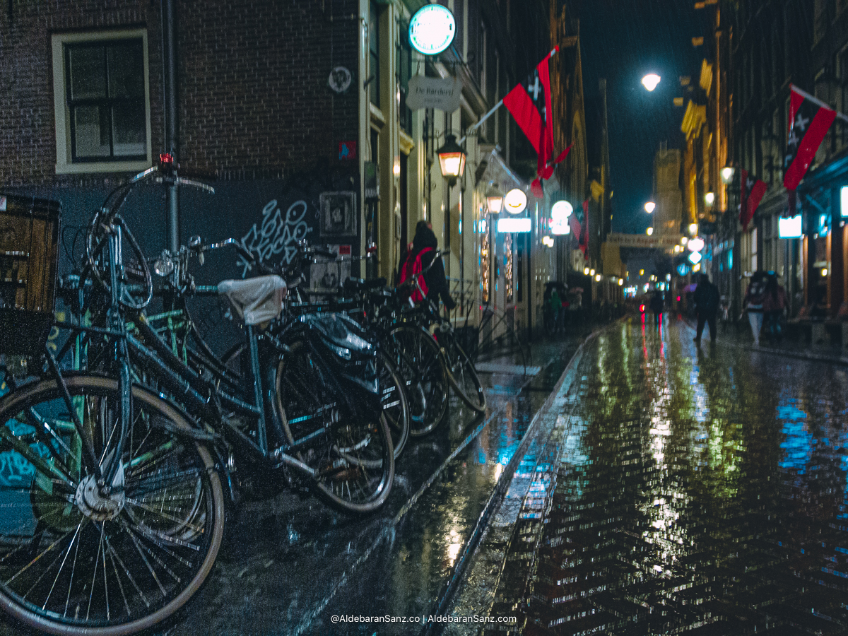 Noche de lluvia en Amsterdam, Paises Bajos - © Aldebaran Sanz
